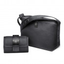 Crossbody Bag, Recycled Polyester (Medium), Black Crossbody Bag, Recycled Polyester (Medium), Black